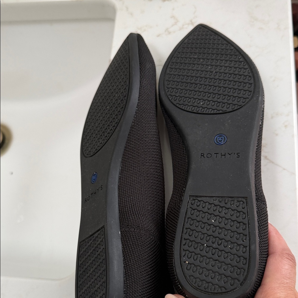 Rothy's Black and Blue Women's Flats - Picture 5 of 5